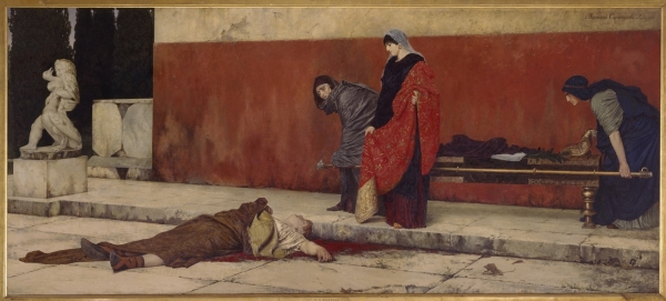 Abb. 6: Wassilij Sergejewitsch Smirnow, Neros Tod, Öl auf Leinwand, 1888.
